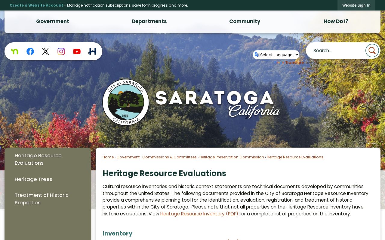 Saratoga city directory address-indexed heritage evaluation