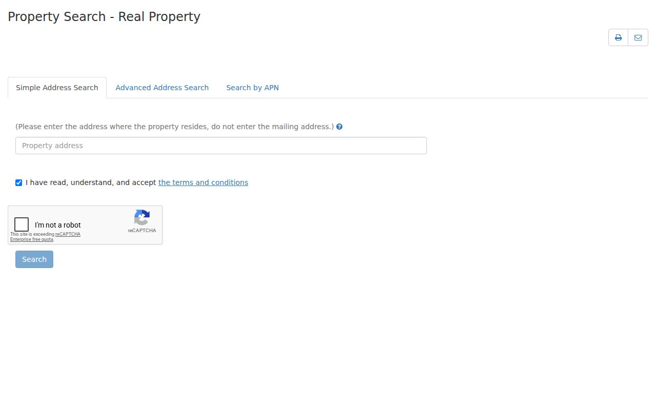 Saratoga residents directory view of county assessor property search