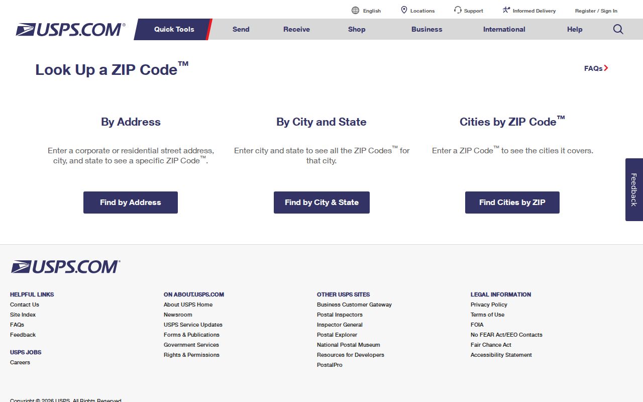 Saratoga ZIP directory check: USPS address lookup